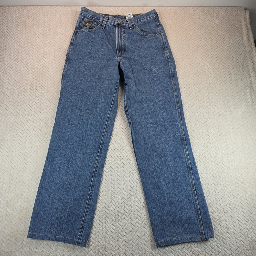 Cinch Green Label Mens Relaxed Fit Straight Leg Jeans Medium Wash 29x30 Hemmed